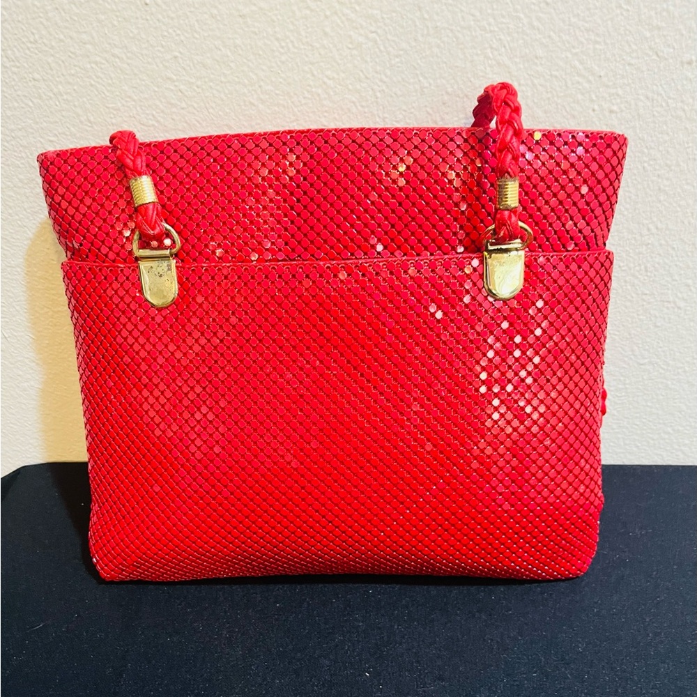 BUNDLE Whiting & Davis Red Bag & Taupe Bag both are metal mesh versatile bags - Picture 5 of 14